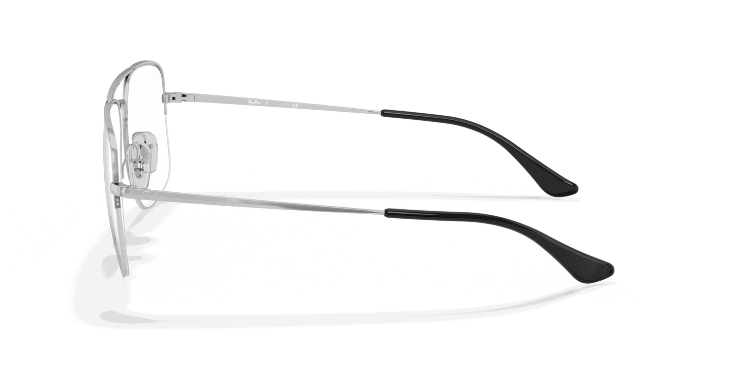 [Clear Lenses, Polished Silver Frame]