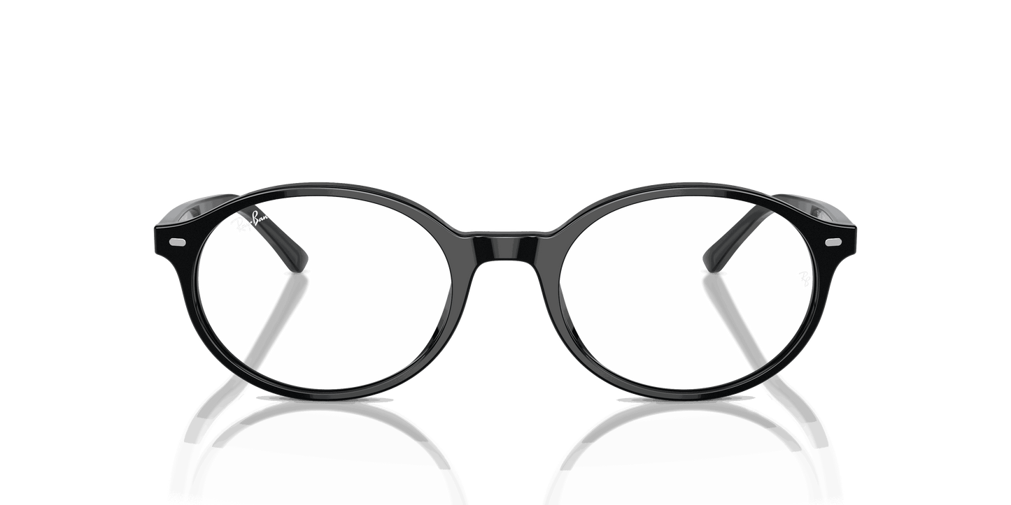 [Clear Lenses, Polished Black Frame]