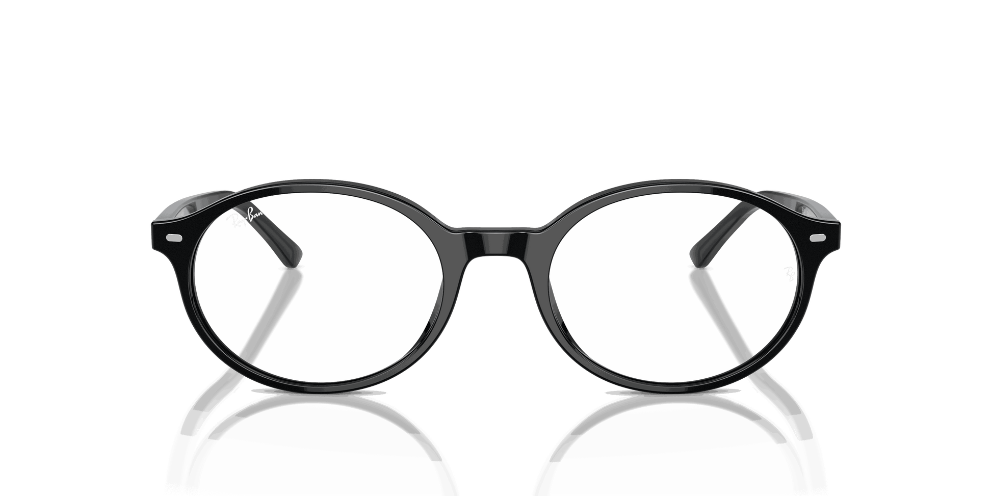 [Clear Lenses, Polished Black Frame]