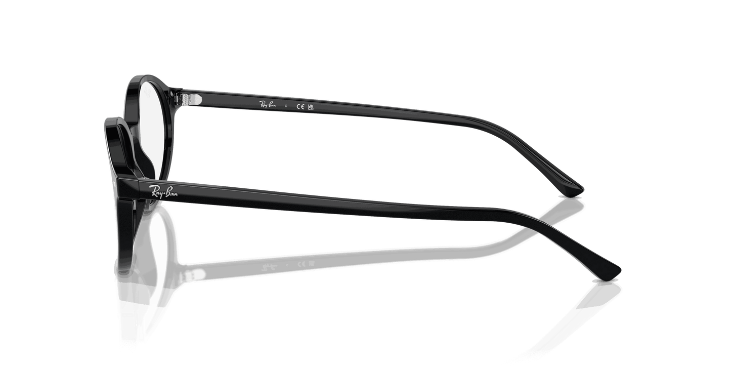 [Clear Lenses, Polished Black Frame]