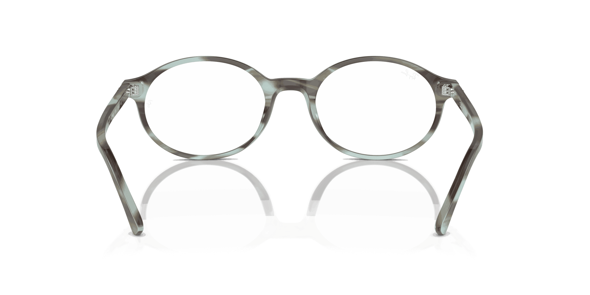 [Clear Lenses, Polished Striped Green Frame]