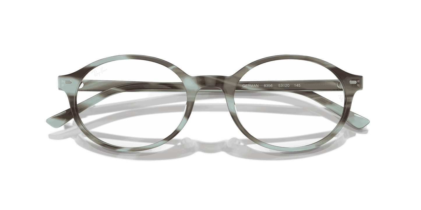 [Clear Lenses, Polished Striped Green Frame]