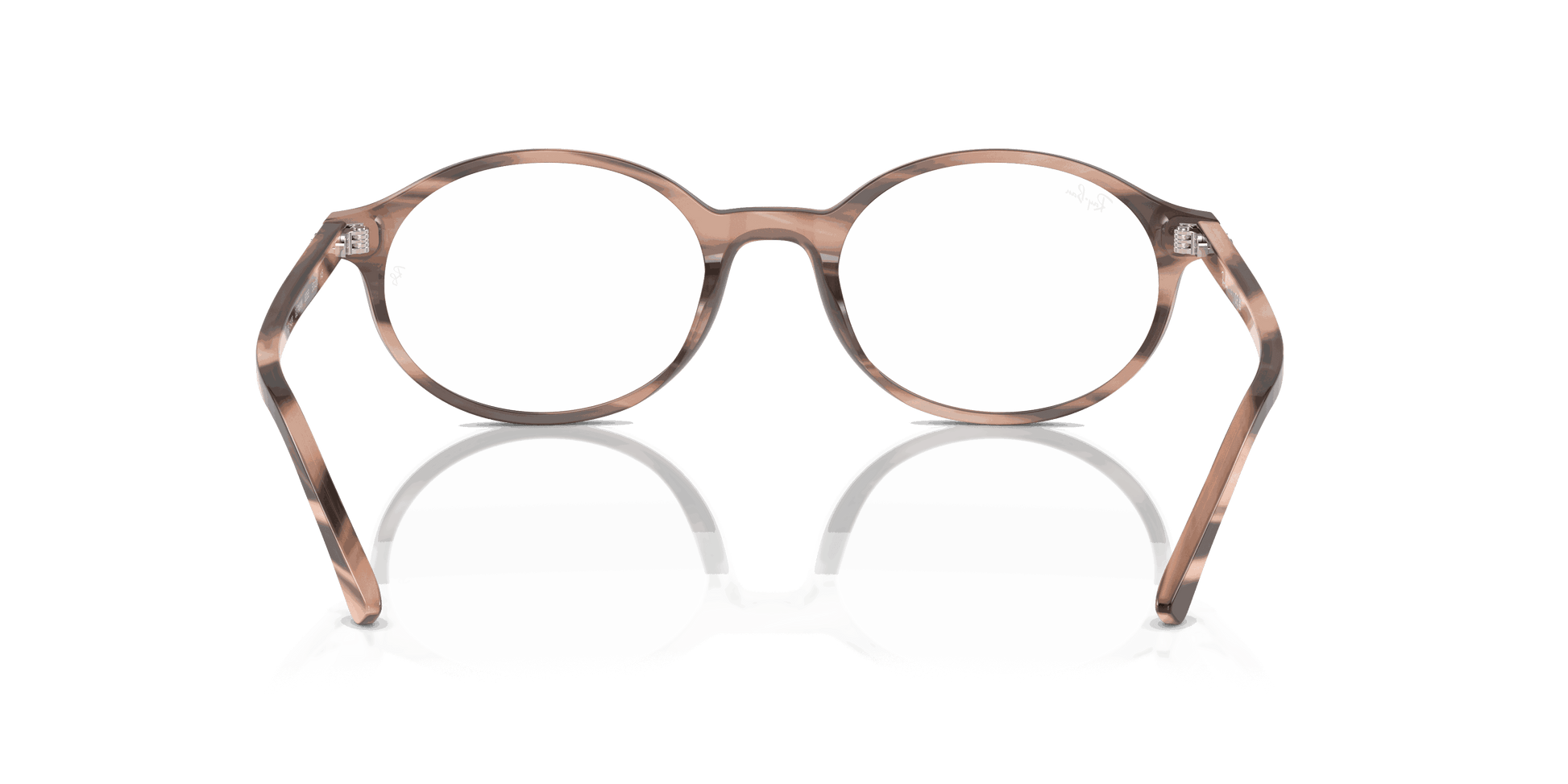 [Clear Lenses, Polished Striped Pink Frame]