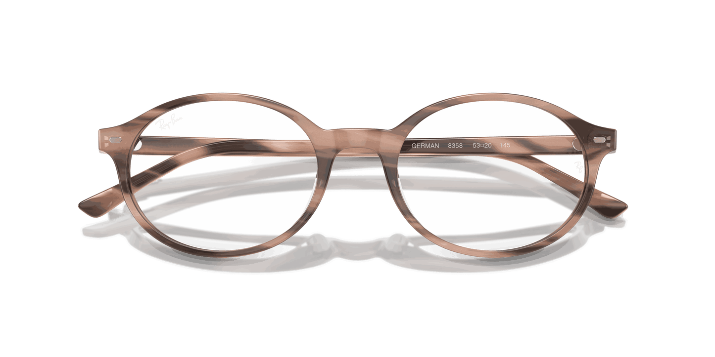 [Clear Lenses, Polished Striped Pink Frame]