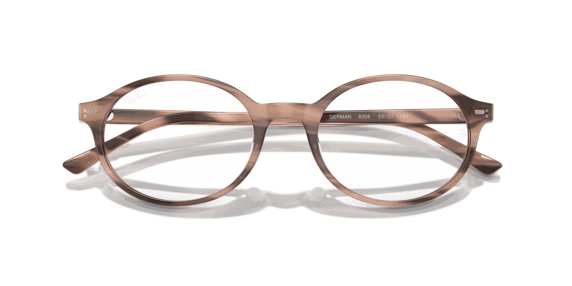[Clear Lenses, Polished Striped Pink Frame]