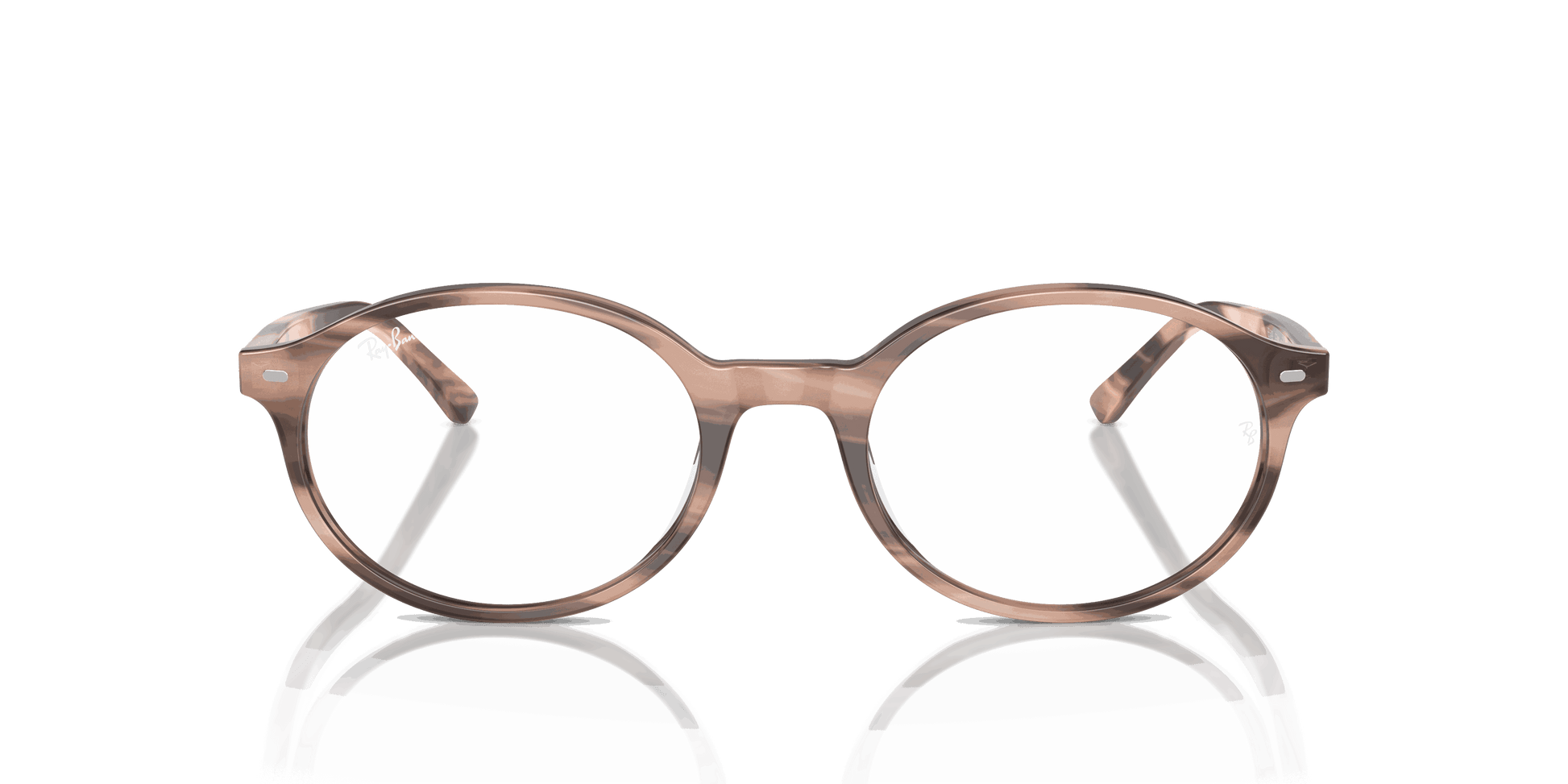 [Clear Lenses, Polished Striped Pink Frame]