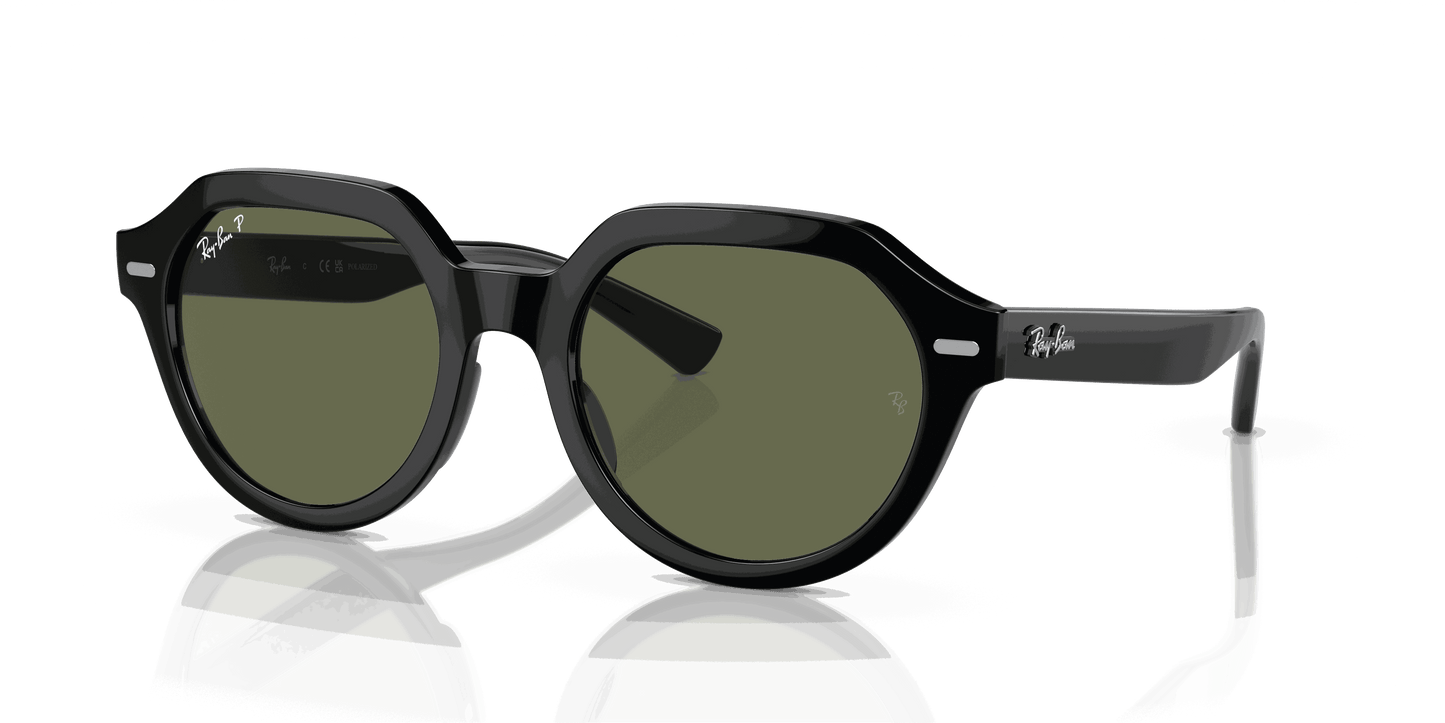 [Green Lenses, Polished Black Frame]