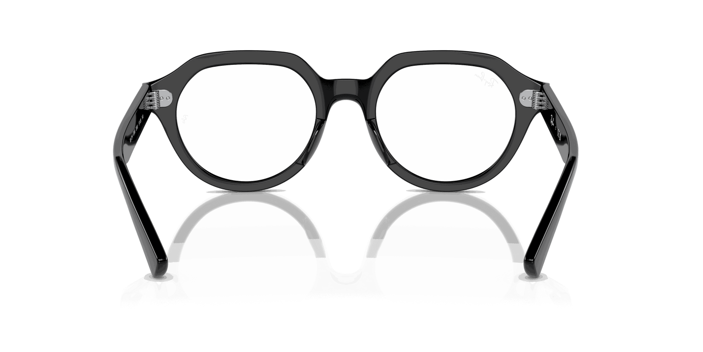 [Clear Lenses, Polished Black Frame]