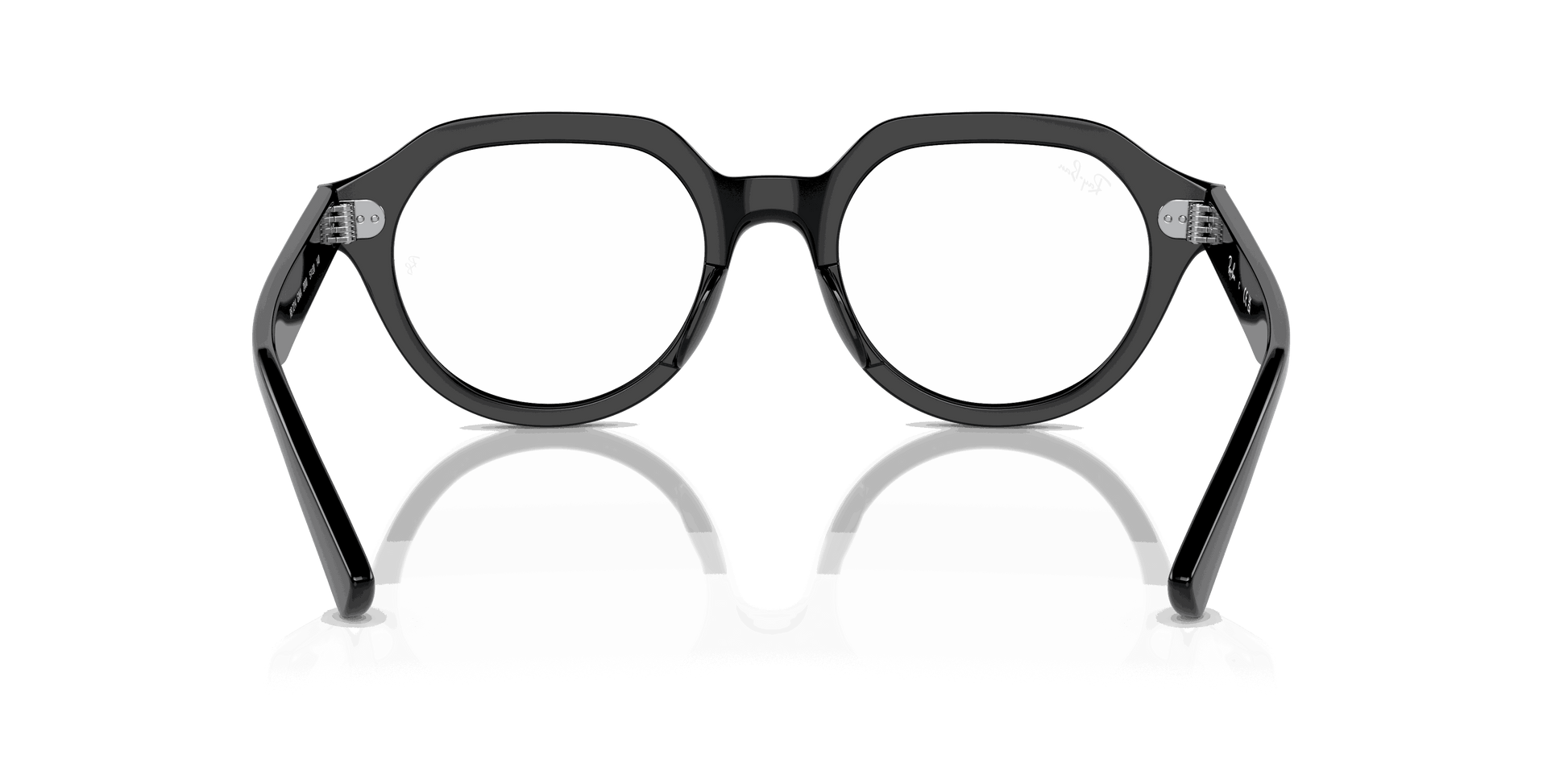 [Clear Lenses, Polished Black Frame]