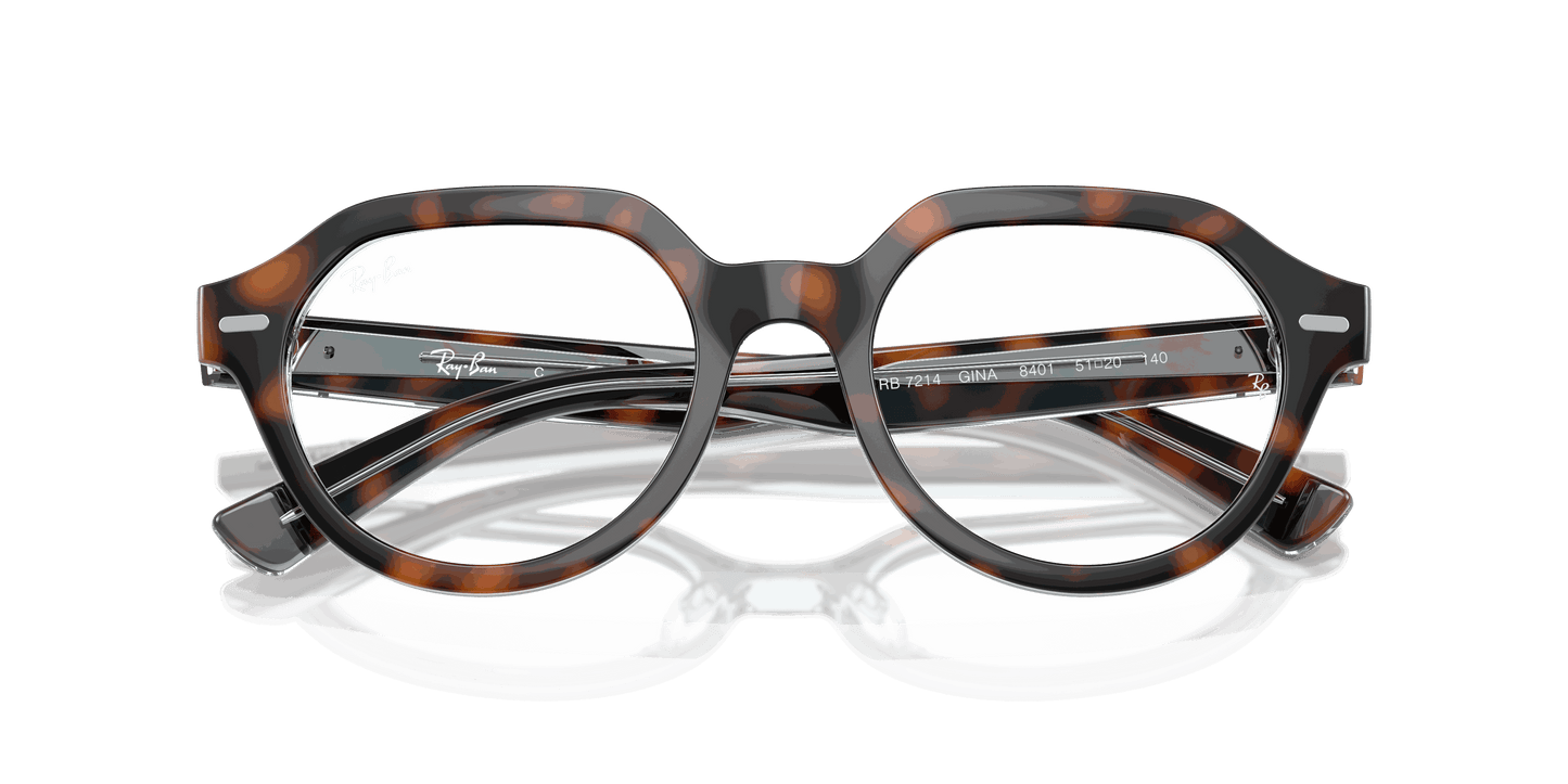[Clear Lenses, Polished Dark Havana On Multicolor Frame]