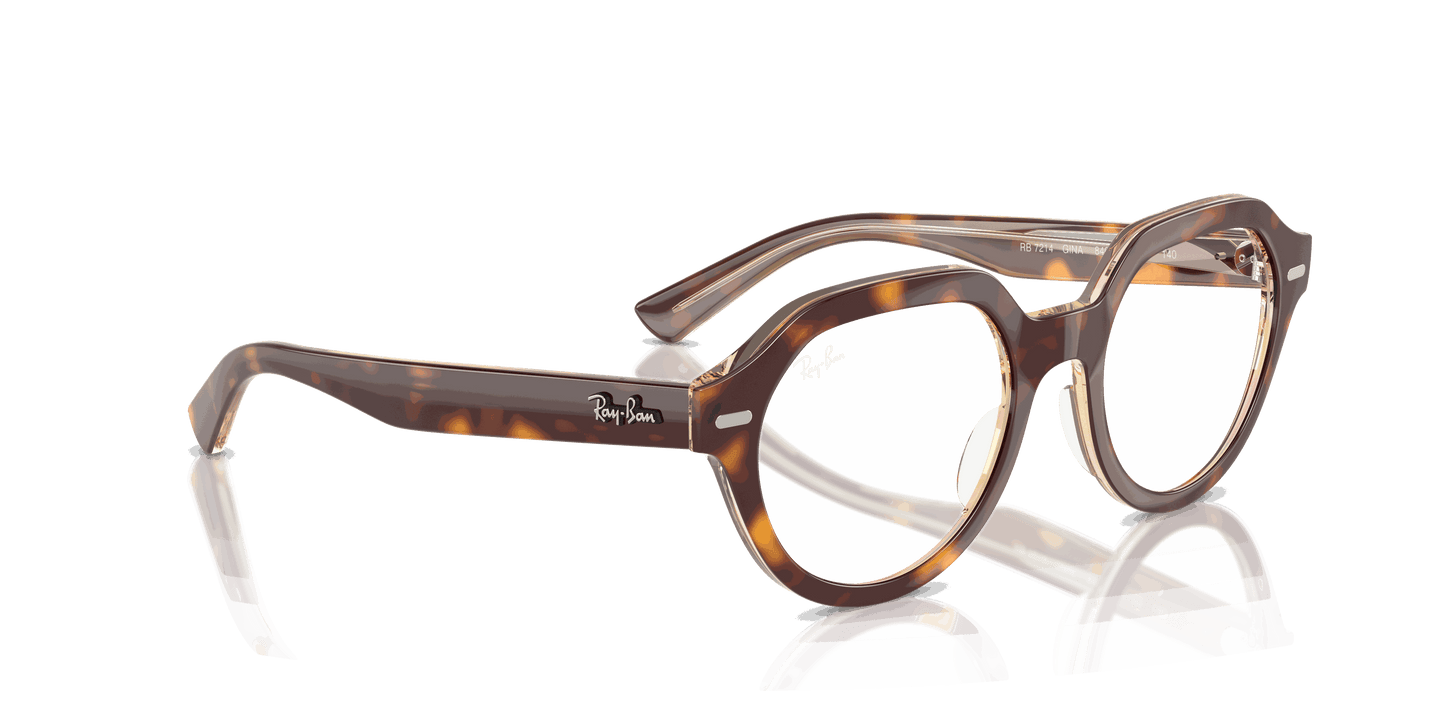 [Clear Lenses, Polished Light Havana On Multicolor Frame]