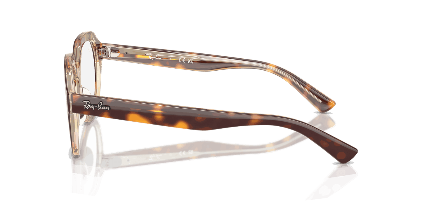 [Clear Lenses, Polished Light Havana On Multicolor Frame]