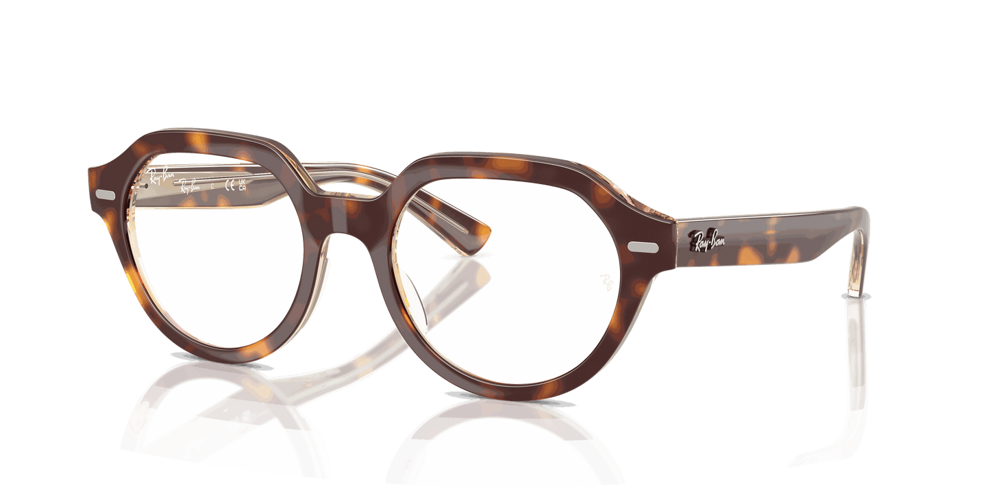[Clear Lenses, Polished Light Havana On Multicolor Frame]