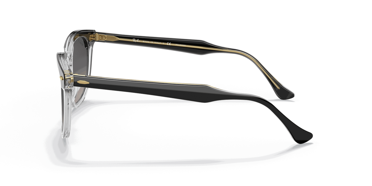 [Grey Lenses, Polished Black On Transparent Frame]