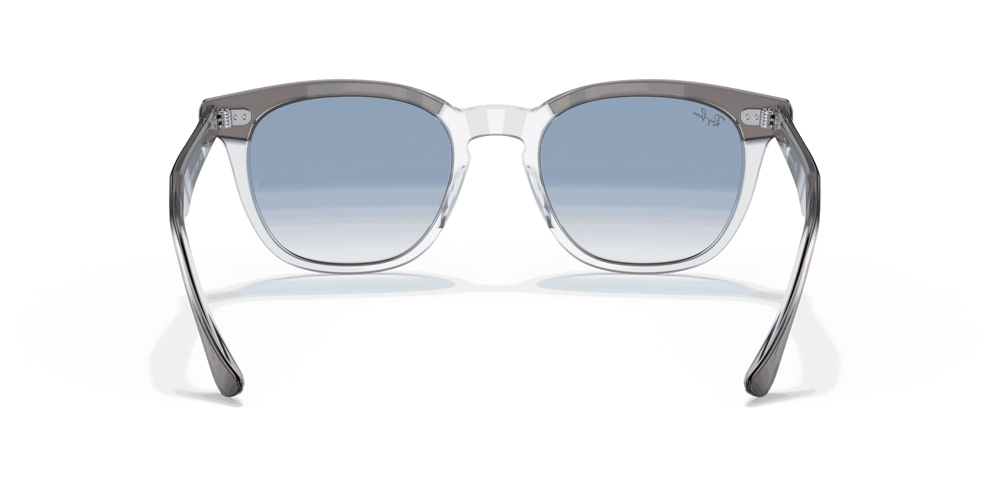 [Clear Blue Lenses, Polished Grey On Transparent Frame]