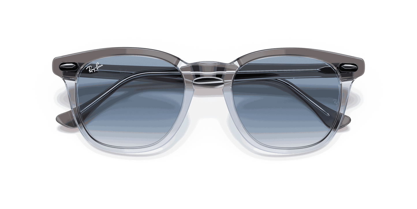 [Clear Blue Lenses, Polished Grey On Transparent Frame]