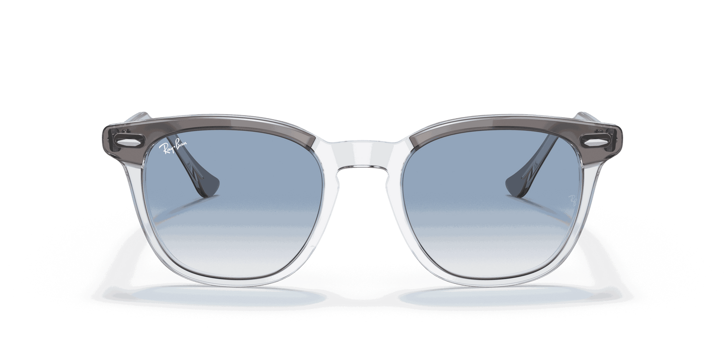 [Clear Blue Lenses, Polished Grey On Transparent Frame]