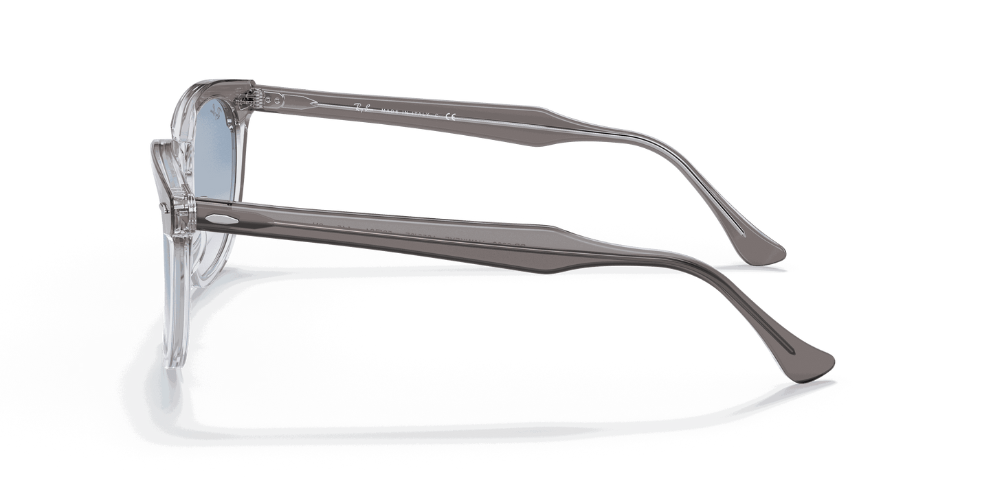 [Clear Blue Lenses, Polished Grey On Transparent Frame]