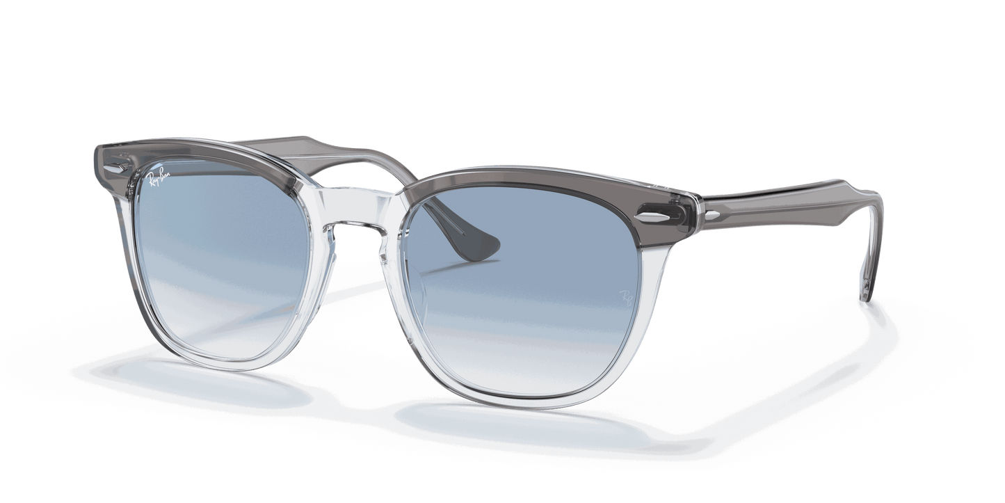 [Clear Blue Lenses, Polished Grey On Transparent Frame]