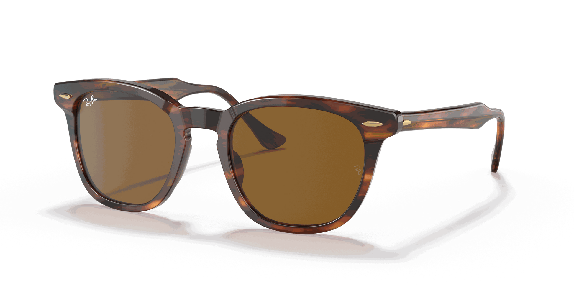 [Brown Lenses, Polished Striped Havana Frame]