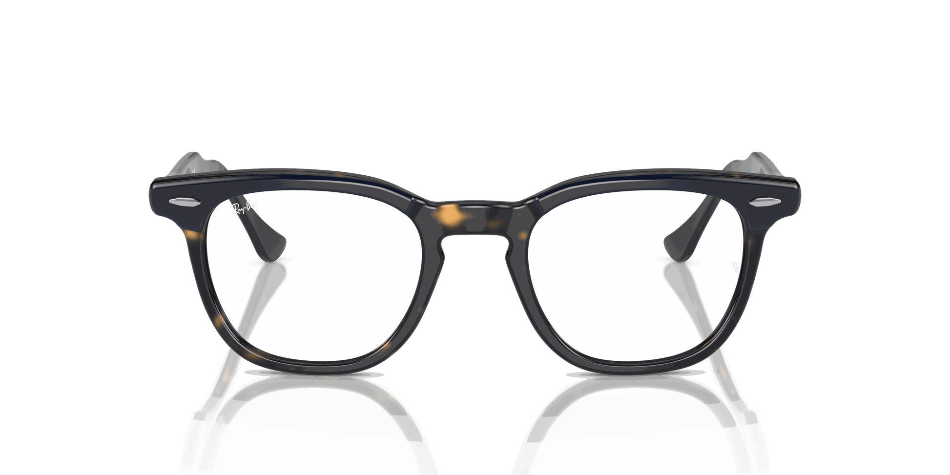 [Clear Lenses, Polished Blue On Havana Frame]