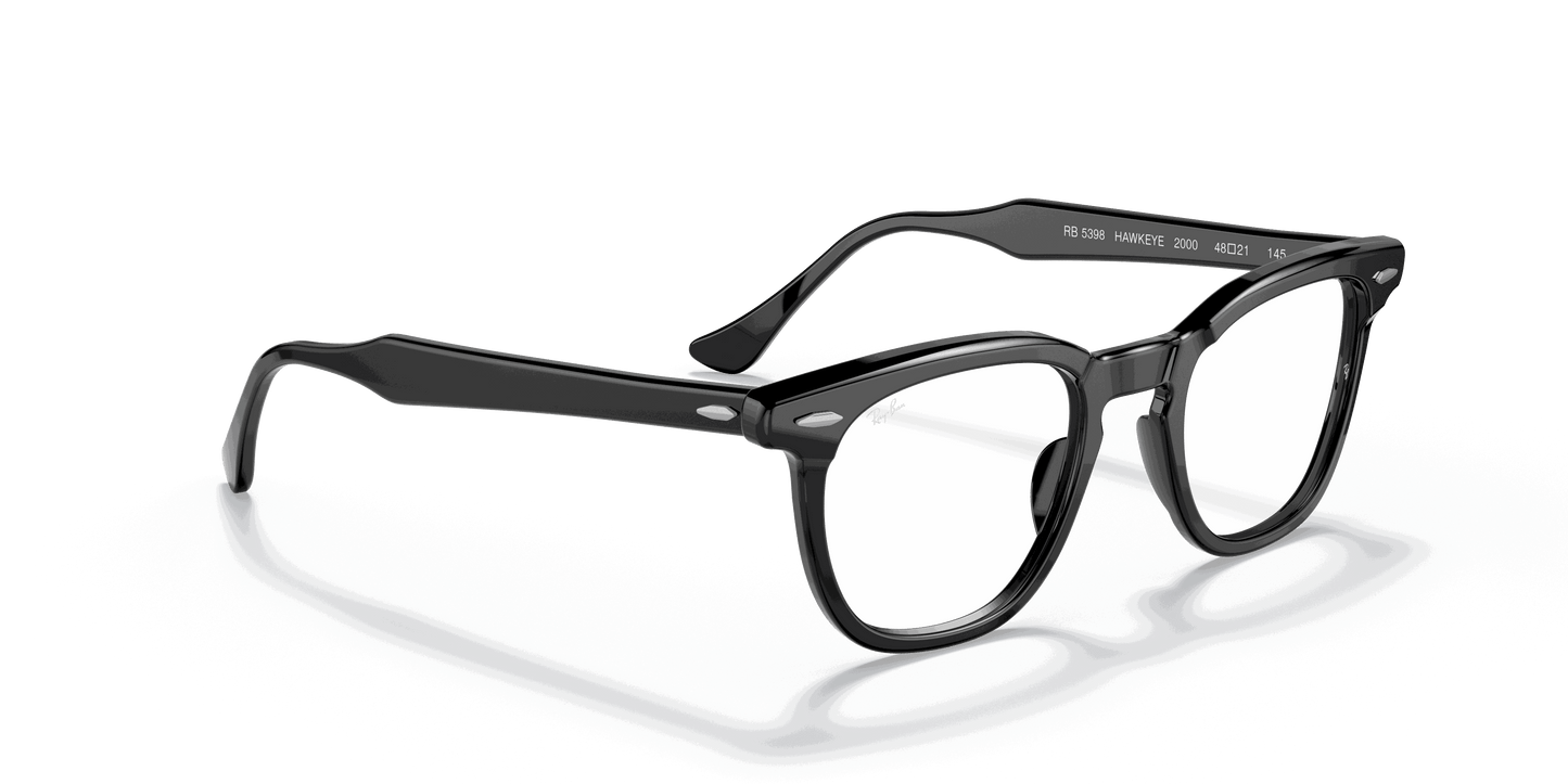[Clear Lenses, Polished Black Frame]