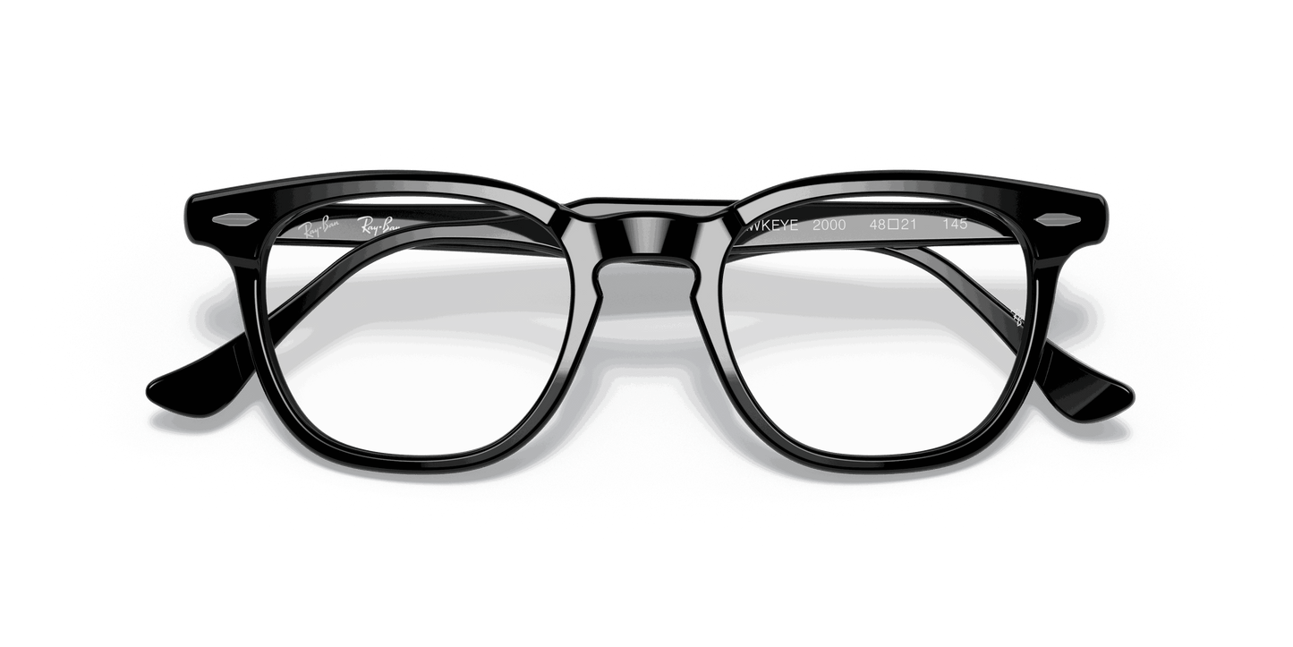 [Clear Lenses, Polished Black Frame]