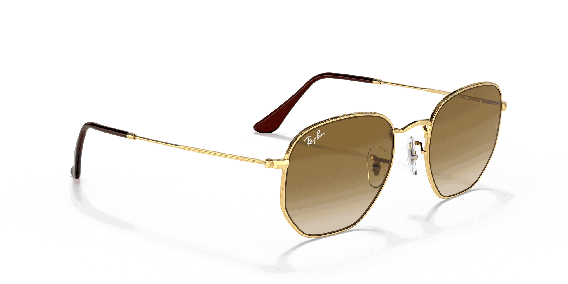 [Light Brown Gradient Lenses, Polished Arista Gold Frame]
