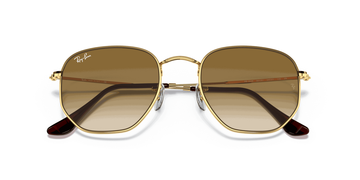 [Light Brown Gradient Lenses, Polished Arista Gold Frame]