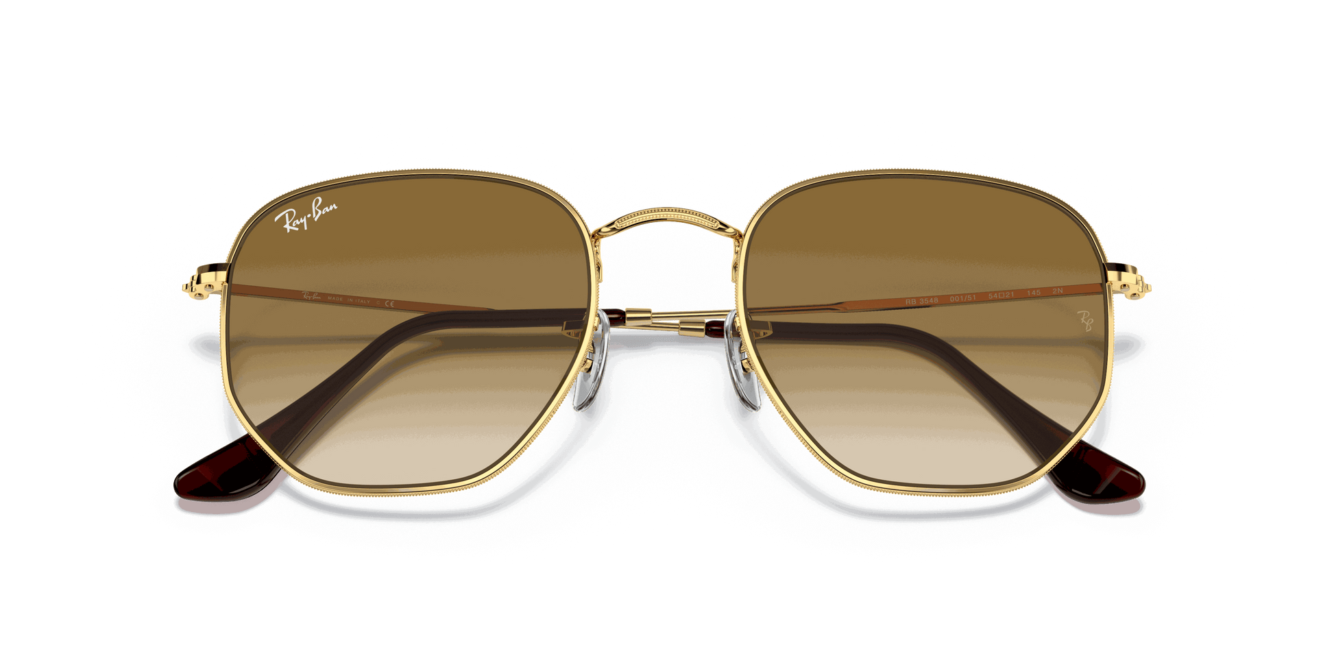 [Light Brown Gradient Lenses, Polished Arista Gold Frame]