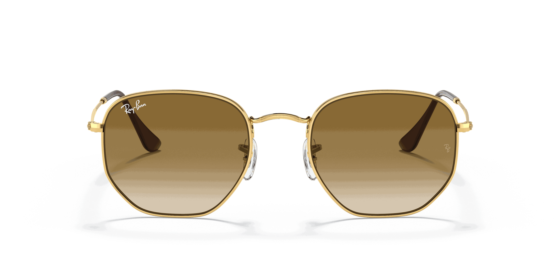 [Light Brown Gradient Lenses, Polished Arista Gold Frame]