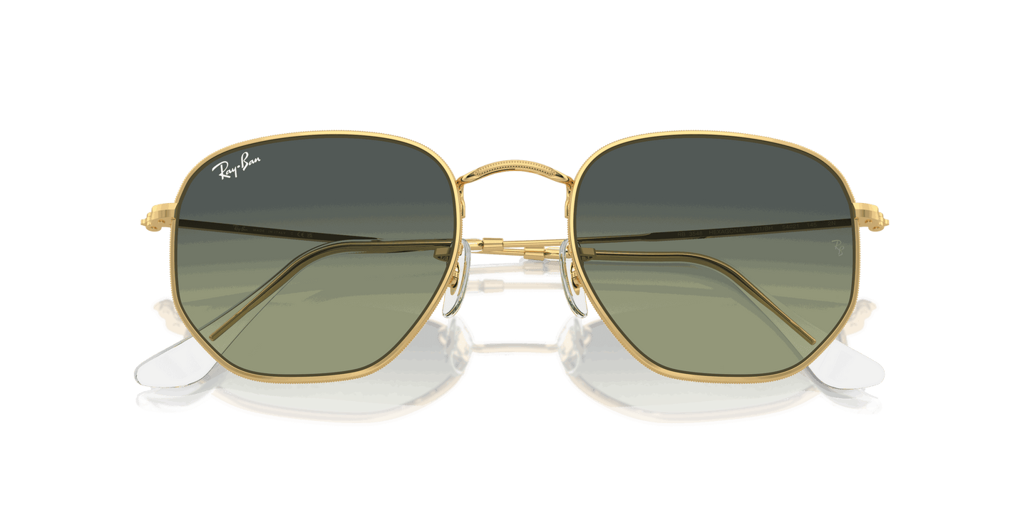 [Green Vintage Lenses, Polished Arista Gold Frame]
