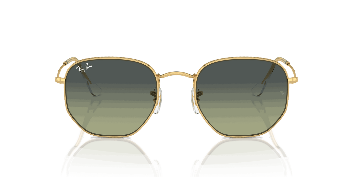 [Green Vintage Lenses, Polished Arista Gold Frame]