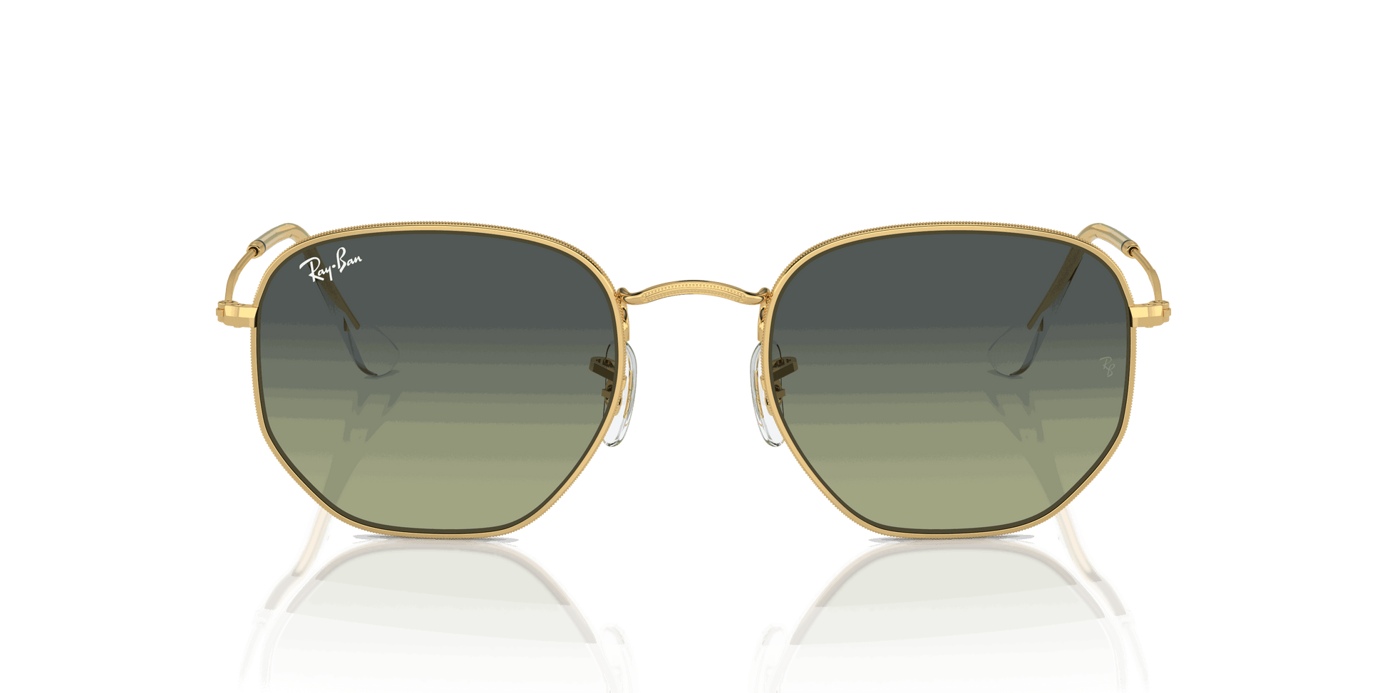 [Green Vintage Lenses, Polished Arista Gold Frame]
