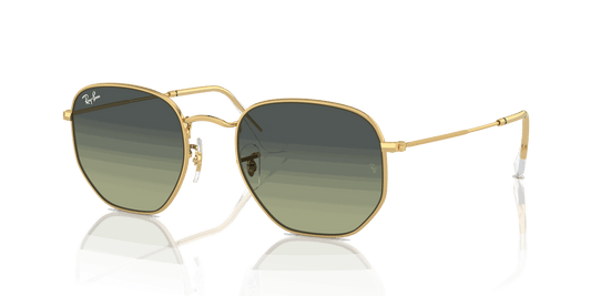 [Green Vintage Lenses, Polished Arista Gold Frame]