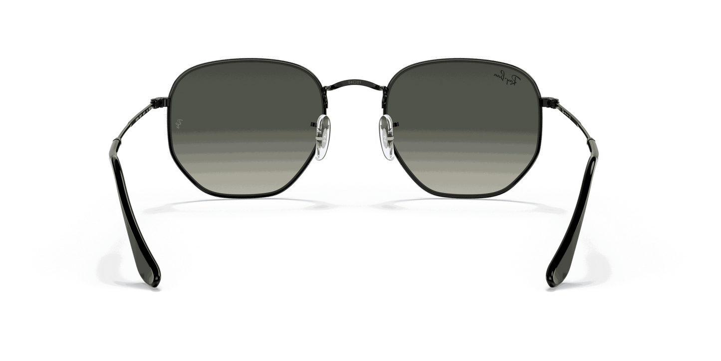 [Grey Gradient Lenses, Polished Black Frame]