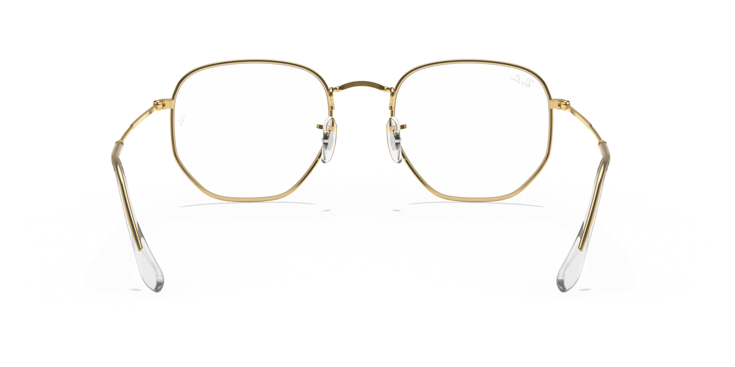 [Clear Lenses, Polished Gold Frame]