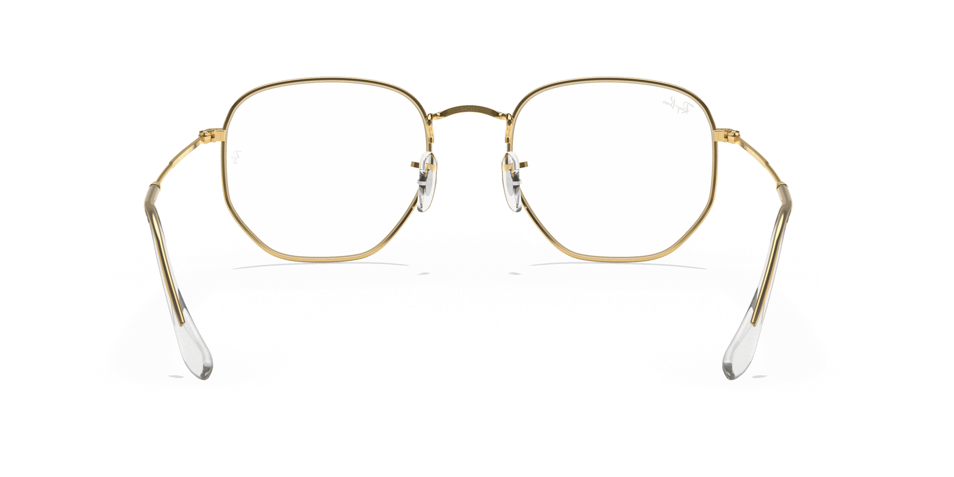 [Clear Lenses, Polished Gold Frame]