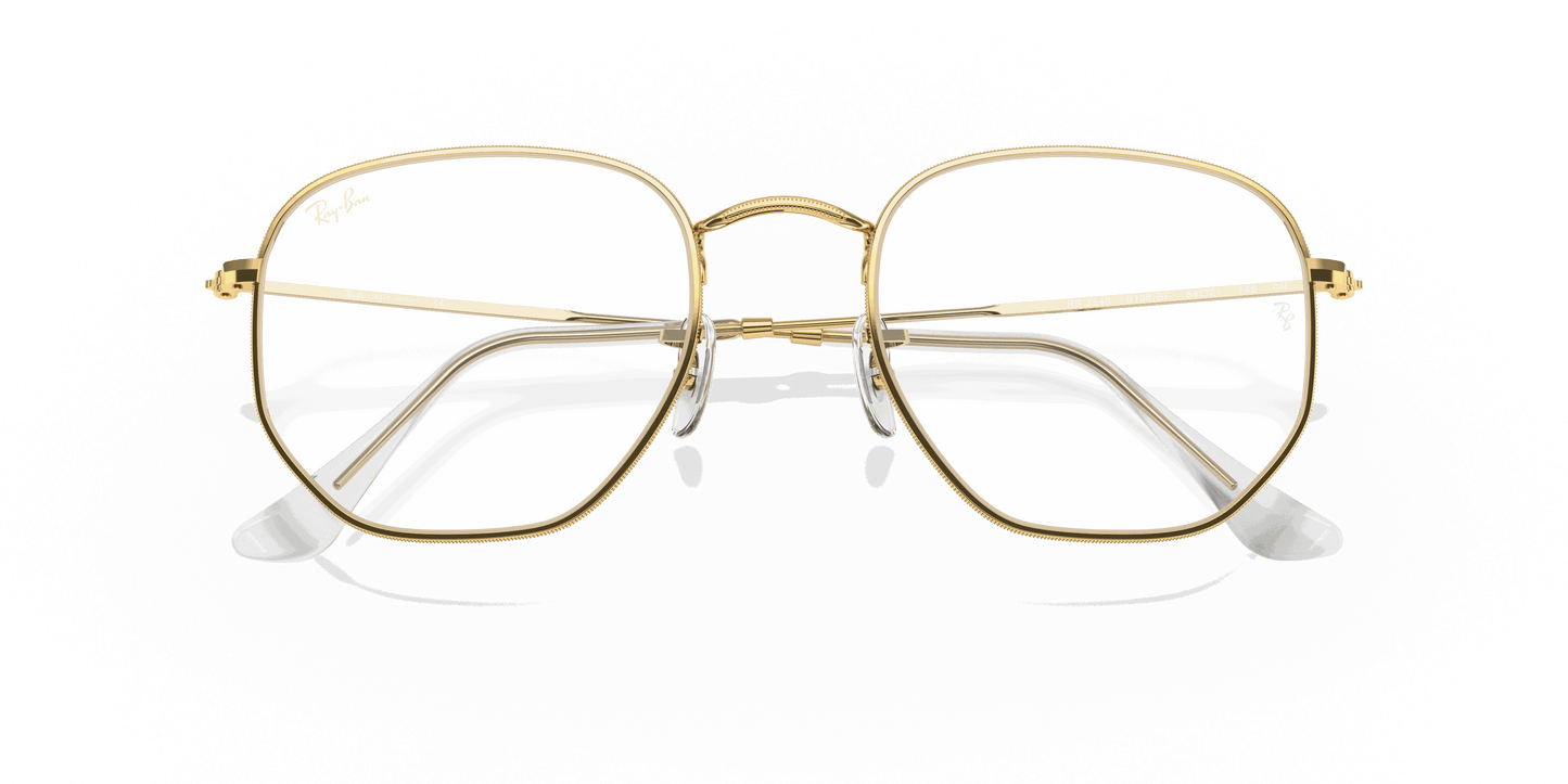 [Clear Lenses, Polished Gold Frame]