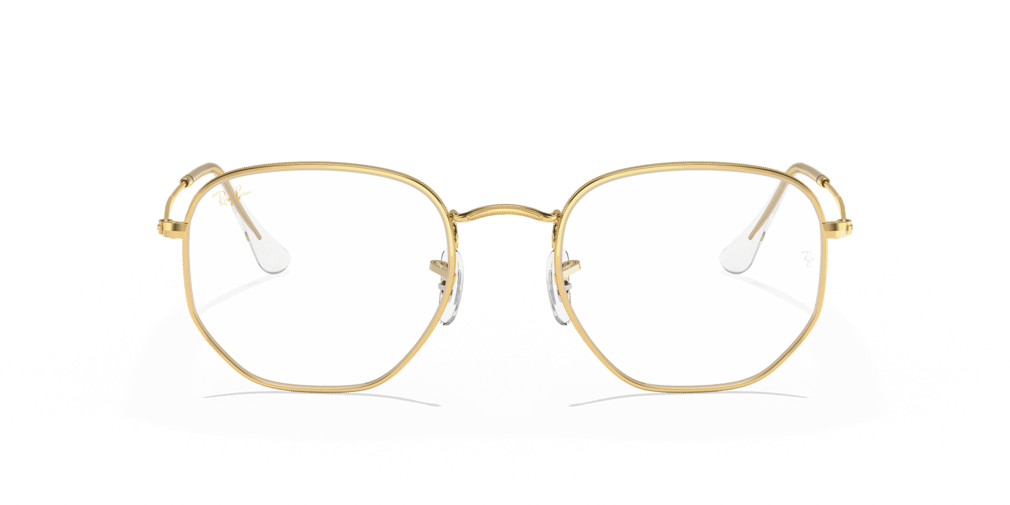 [Clear Lenses, Polished Gold Frame]