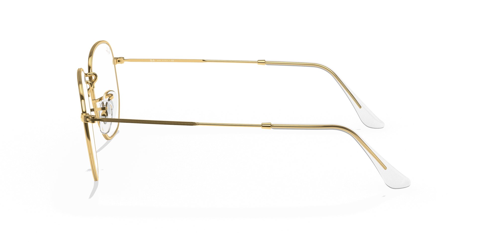 [Clear Lenses, Polished Gold Frame]