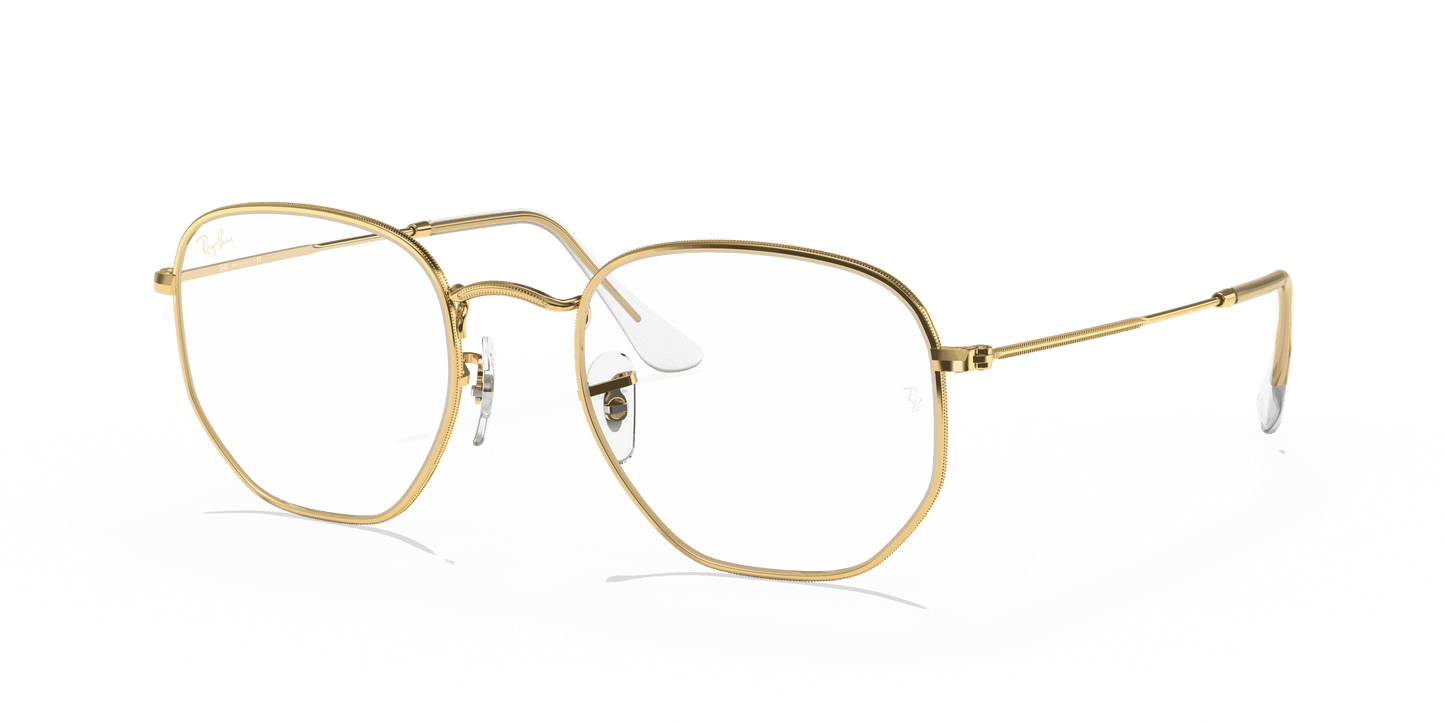 [Clear Lenses, Polished Gold Frame]