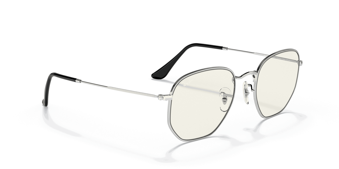 [Clear Lenses, Polished Silver Frame]