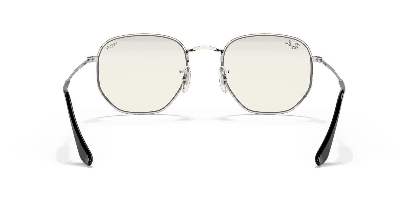 [Clear Lenses, Polished Silver Frame]