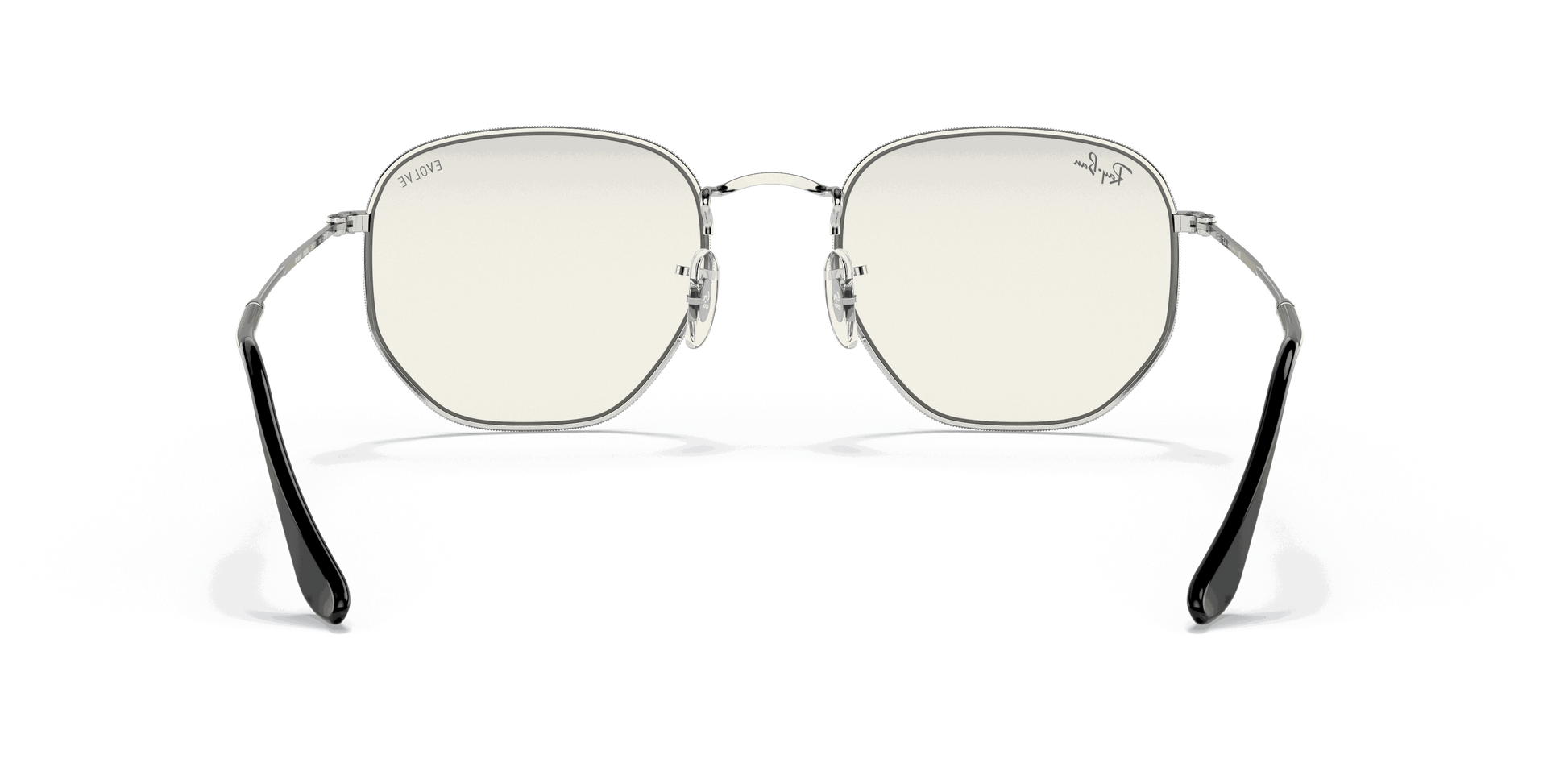[Clear Lenses, Polished Silver Frame]