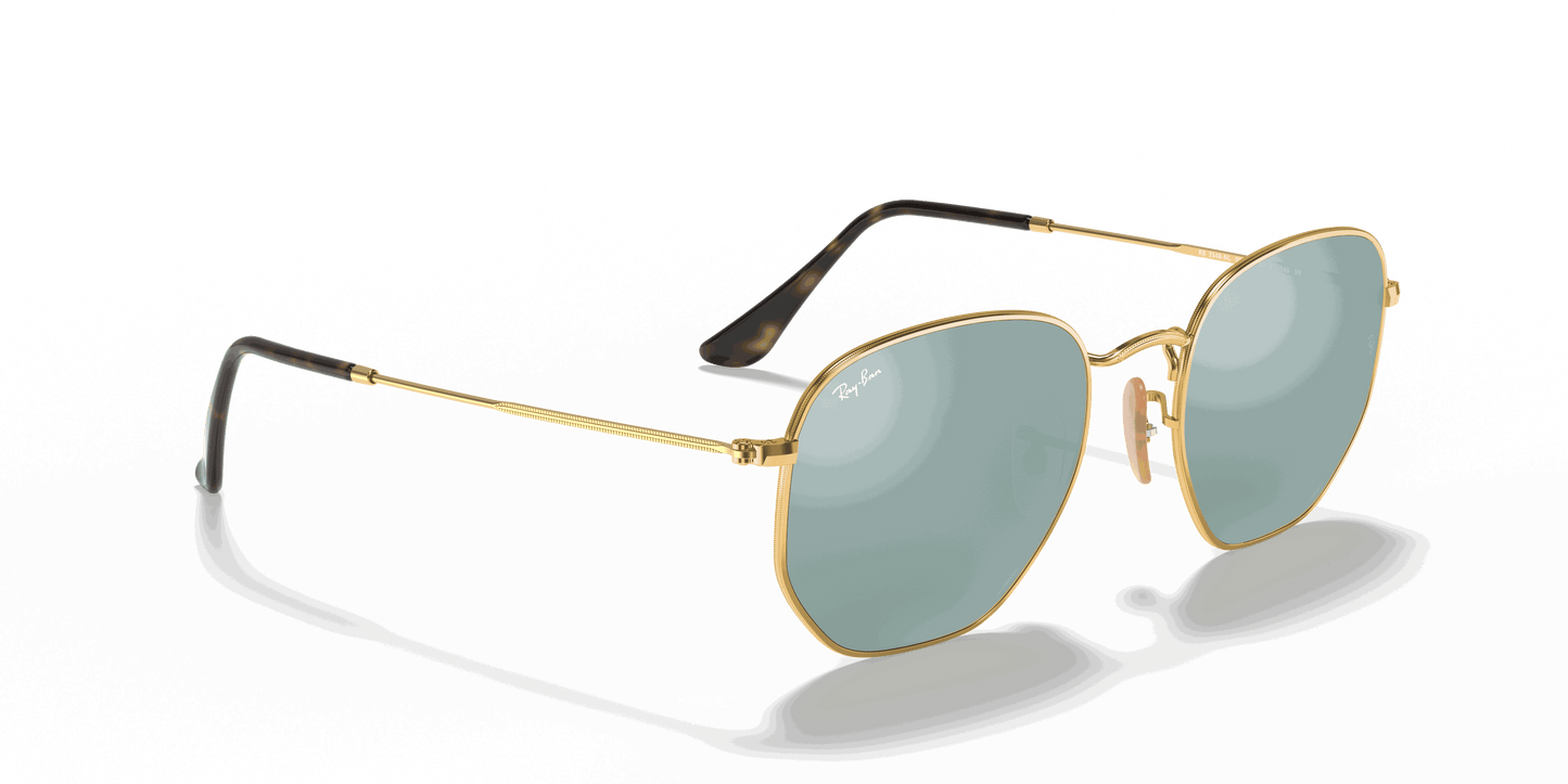 [Silver Flash Lenses, Polished Arista Gold Frame]