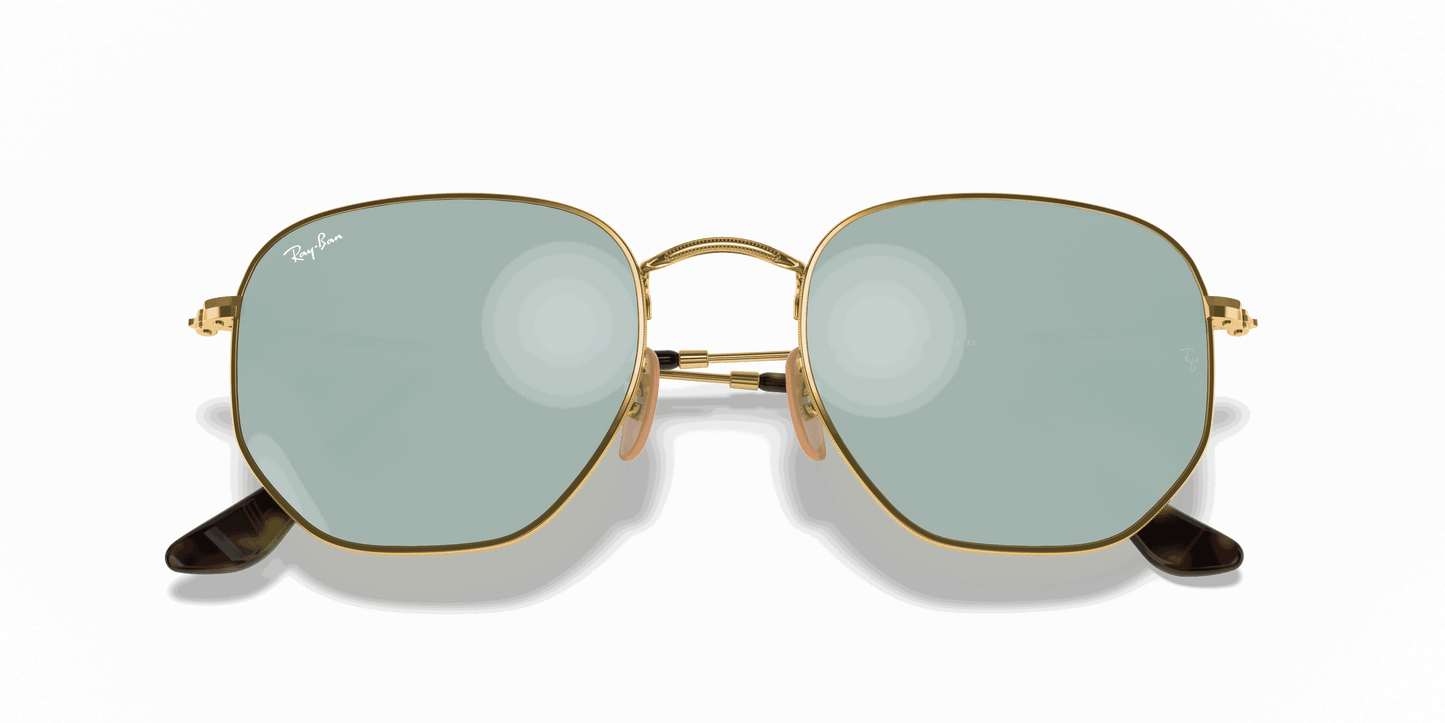 [Silver Flash Lenses, Polished Arista Gold Frame]