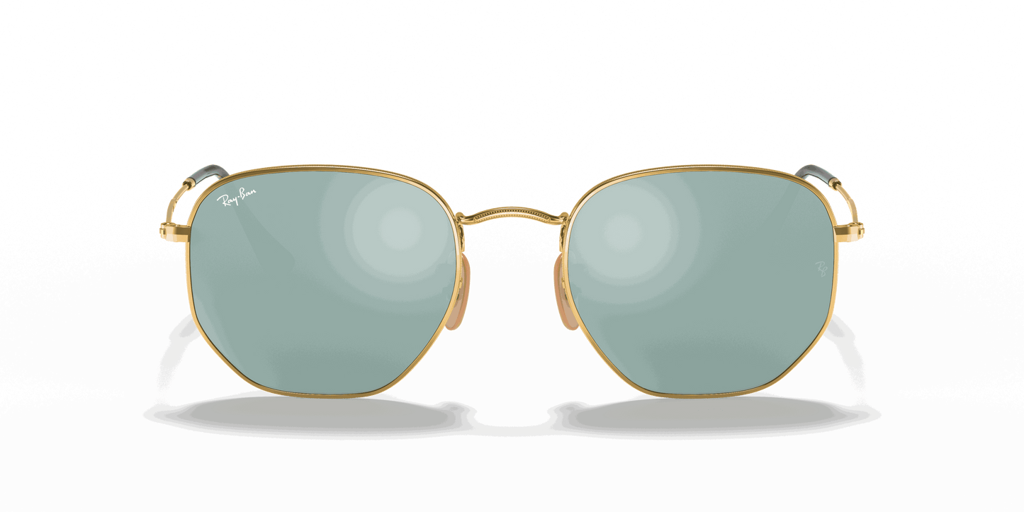[Silver Flash Lenses, Polished Arista Gold Frame]