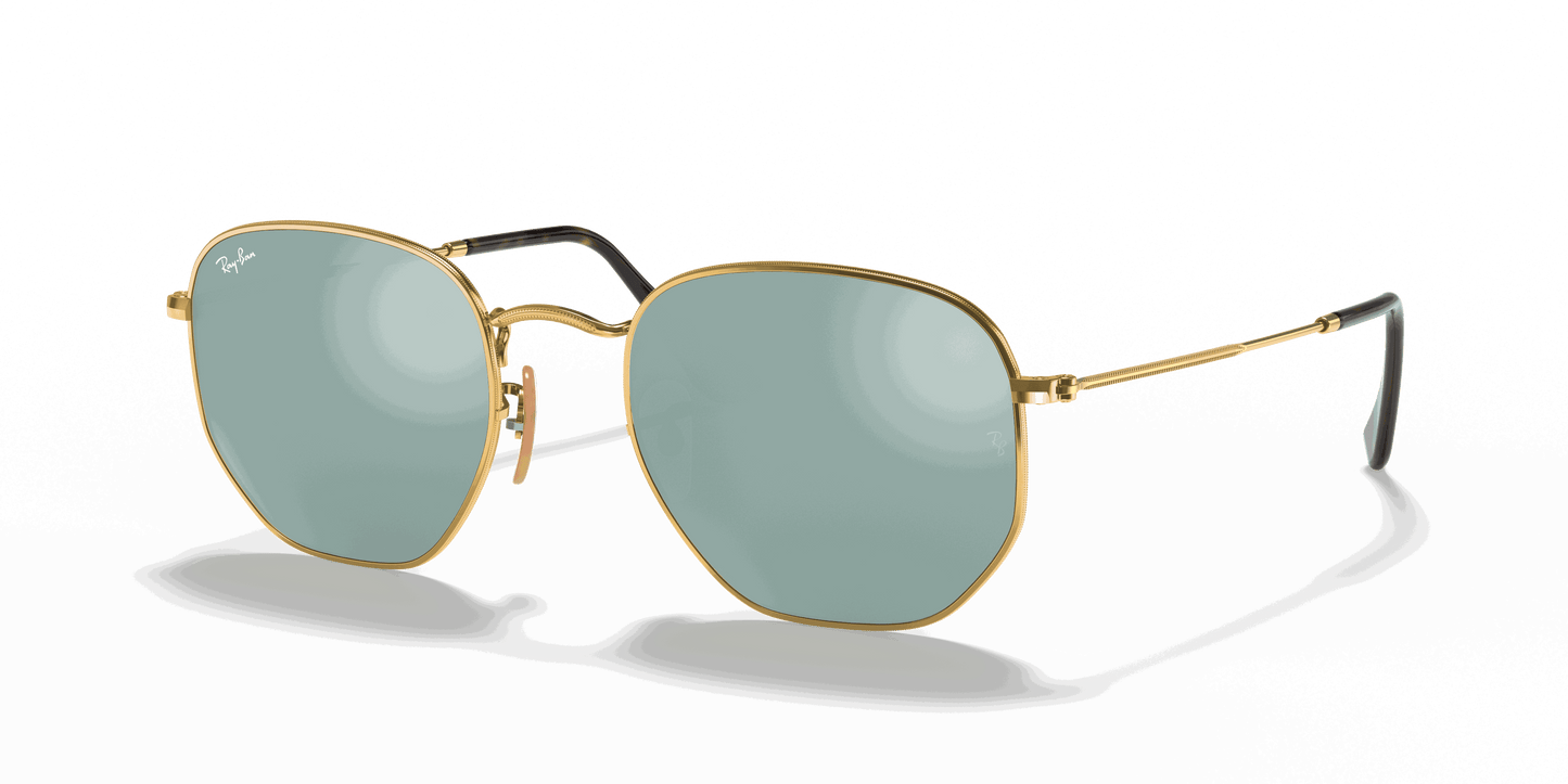 [Silver Flash Lenses, Polished Arista Gold Frame]