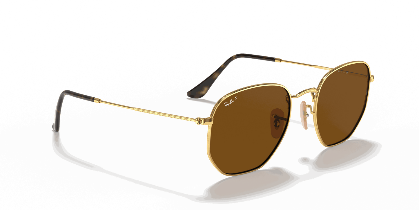 [B-15 Brown Lenses, Polished Arista Gold Frame]